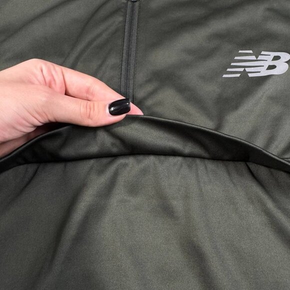New Balance Men's Performance Hoodie – Olive Green, Size S RN130893 - Picture 4 of 16